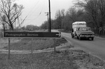 80-309; Photographic Service Tract Office Sign on Bluff Road by Southern Illinois University Edwardsville