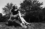 80-352; Pam Sitting on The Rock by Southern Illinois University Edwardsville