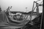 81-25; Wreckage of First Bubble Gym after Windstorm by Southern Illinois University Edwardsville